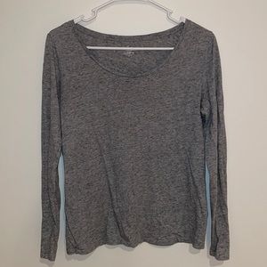Ann Taylor Loft 💖Bundle It!💖 Heathered Gray Live Love Long Sleeve Shirt